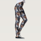Corgi Kerstfeest Seizoen Leggings (Rechts)