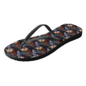Corgi Kerstfeest Seizoen Teenslippers (Schuin)