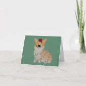 Corgi-kerstKaart Bedankkaart (Voorkant)