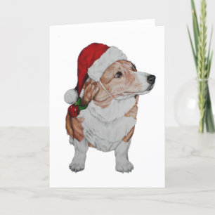 Corgi-kerstKaart Feestdagen Kaart