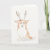 Corgi-kerstkaart Kaart (Voorkant)