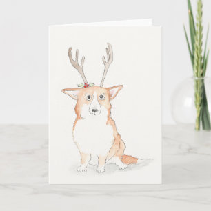 Corgi-kerstkaart Kaart