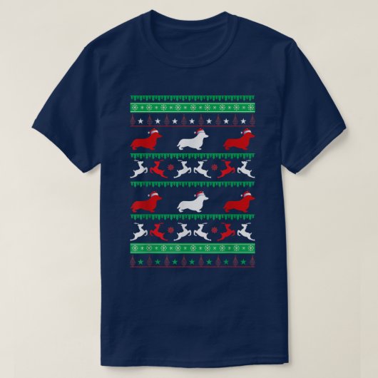 Corgi-kerstkeuken voor Hondenliefhebbers Mannen T-shirt (Design voorkant)