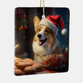 Corgi Kerstkoekjes Feestelijke vakantie Keramisch Ornament (Rechts)