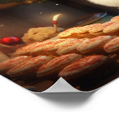 Corgi Kerstkoekjes Feestelijke vakantie Poster (Hoek)