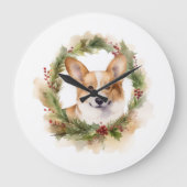 Corgi Kerstkrans feestelijke pup Grote Klok (Voorkant)