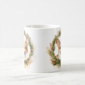 Corgi Kerstkrans feestelijke pup Koffiemok (Center)