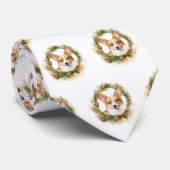 Corgi Kerstkrans feestelijke pup Stropdas (Opgerold)