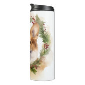 Corgi Kerstkrans feestelijke pup Thermosbeker (Geroteerd rechts)