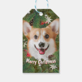 Corgi Kerstmis Cadeaulabel (Voorkant)