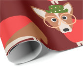 Corgi Kerstmis Cadeaupapier (Rol Hoek)