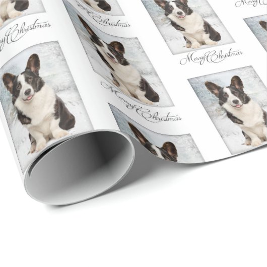 Corgi Kerstmis Cadeaupapier (Rol Hoek)