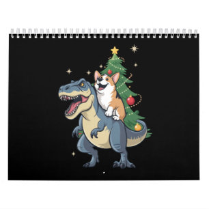 Corgi Kerstmis Dinosaurus Boom Rex Vakantie Kerstm Kalender