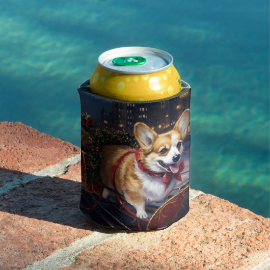 Corgi Kerstmis Feestelijk Seizoen Blikjeskoeler (Insitu Zwembad)