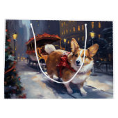 Corgi Kerstmis Feestelijk Seizoen Groot Cadeauzakje (Achterkant)