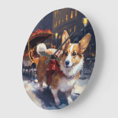 Corgi Kerstmis Feestelijk Seizoen Grote Klok (Hoek)
