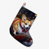 Corgi Kerstmis Feestelijk Seizoen Kleine Kerstsok (Voorkant (Hangend))