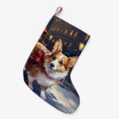 Corgi Kerstmis Feestelijk Seizoen Kleine Kerstsok (Voorkant (Hangend))