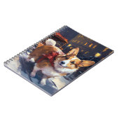 Corgi Kerstmis Feestelijk Seizoen Notitieboek (Linkerzijde)