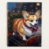 Corgi Kerstmis Feestelijk Seizoen Planner (Voorkant)