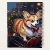 Corgi Kerstmis Feestelijk Seizoen Planner (Achterkant)