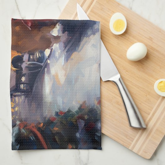 Corgi Kerstmis Feestelijk Seizoen Theedoek (Quarter Fold)