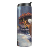 Corgi Kerstmis Feestelijk Seizoen Thermosbeker (Gedraaid links)