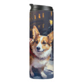 Corgi Kerstmis Feestelijk Seizoen Thermosbeker (Geroteerd rechts)