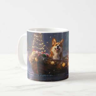 Corgi Kerstmis Festieve Reis Koffiemok