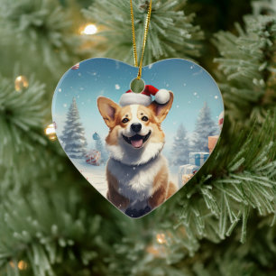 Corgi Kerstmis Hanging Tree Pet Lover Gift Keramisch Ornament