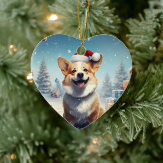 Corgi Kerstmis Hanging Tree Pet Lover Gift Keramisch Ornament