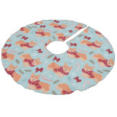 Corgi Kerstmis Imitatie Linnen Kerstboom Kleed (Gekanteld)