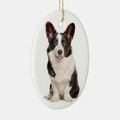 Corgi Kerstmis Keramisch Ornament (Rechts)