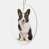 Corgi Kerstmis Keramisch Ornament (Links)