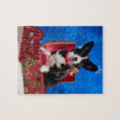 Corgi Kerstmis Legpuzzel (Horizontaal)