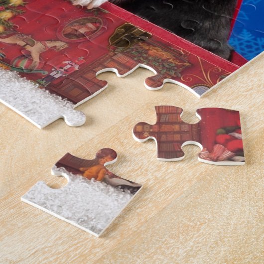 Corgi Kerstmis Legpuzzel (Zijkant)