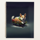 Corgi Kerstmis sneeuw winter Planner (Voorkant)