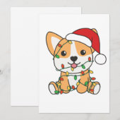 Corgi Kerstmis Winter Dieren Hond Feestdagenkaart (Voorkant / Achterkant)