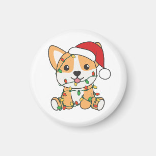 Corgi Kerstmis Winter Dieren Hond Magneet