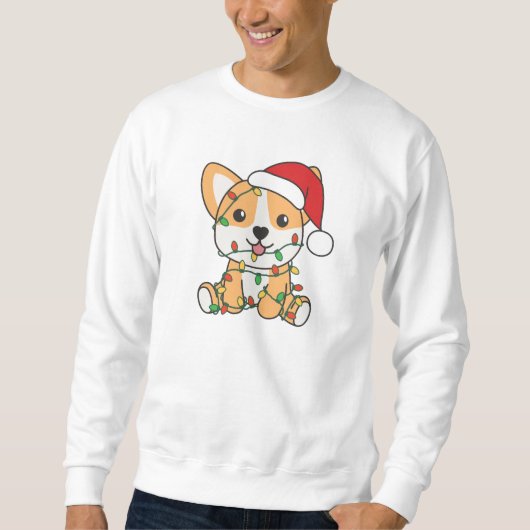 Corgi Kerstmis Winter Dieren Hond Trui (Voorkant)