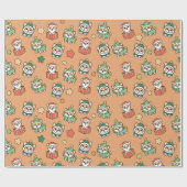 Corgi-kerstpapier Cadeaupapier (Vlak)