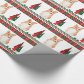Corgi-kerstpapier Cadeaupapier (Hoek)