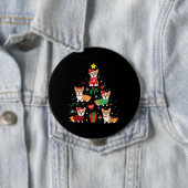 Corgi-kerstsierboom Ronde Button 4,0 Cm (In situ)