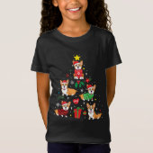 Corgi-kerstsierboom T-shirt (Voorkant)
