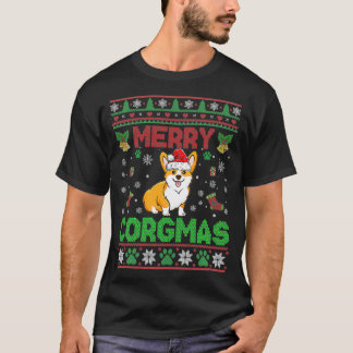 Corgi KerstSweater Cool Merry Corgmas T-shirt