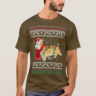 Corgi Kersttrui Corgi Kerstman Sinterklaas Hoed T-shirt