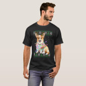 Corgi Kersttrui Ornament Kerstmis T-shirt (Voorkant volledig)