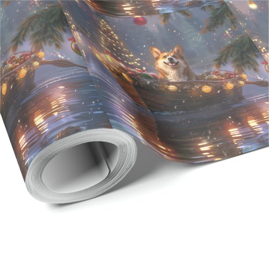 Corgi Kerstvakantie Cadeaupapier (Rol Hoek)