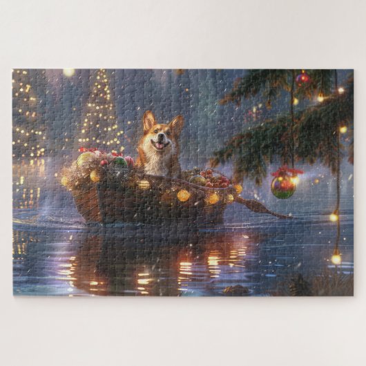 Corgi Kerstvakantie Legpuzzel (Horizontaal)