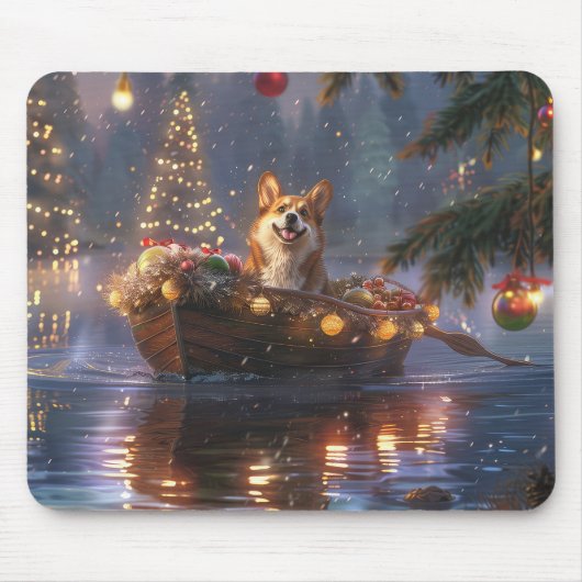 Corgi Kerstvakantie Muismat (Voorkant)